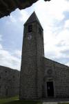 Věž kostela v Hrastovlje